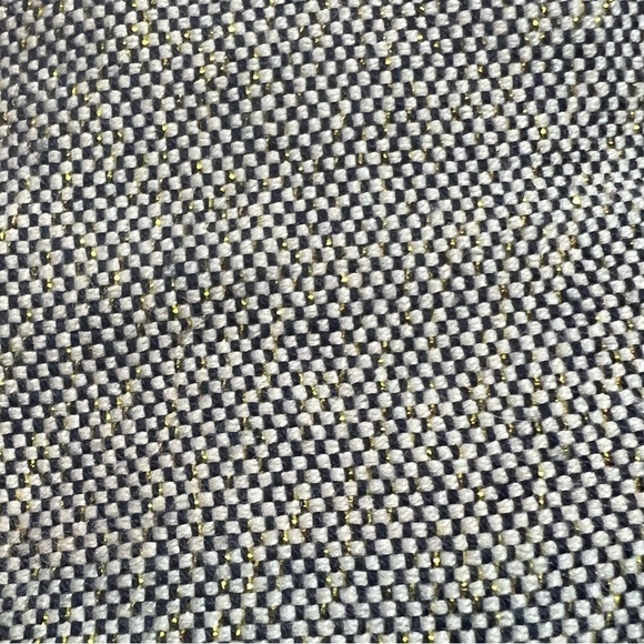 TOMS Gray/Gold Metallic Linen Desert Wedge Ankle Boots/Booties Size 9.5 - Picture 6 of 9